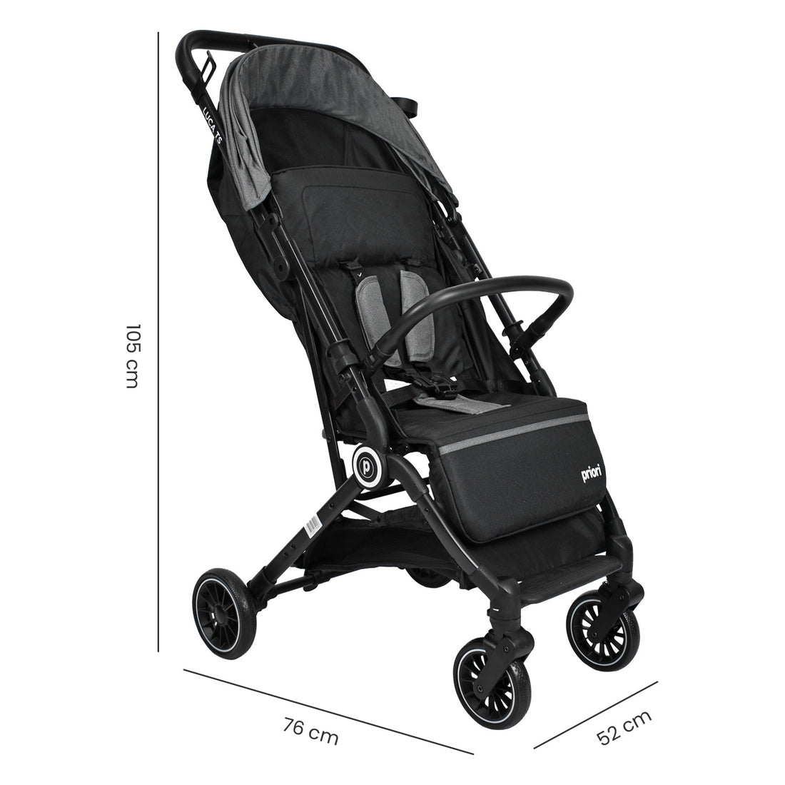 coche bebé tipo maleta priori luca CS Gris