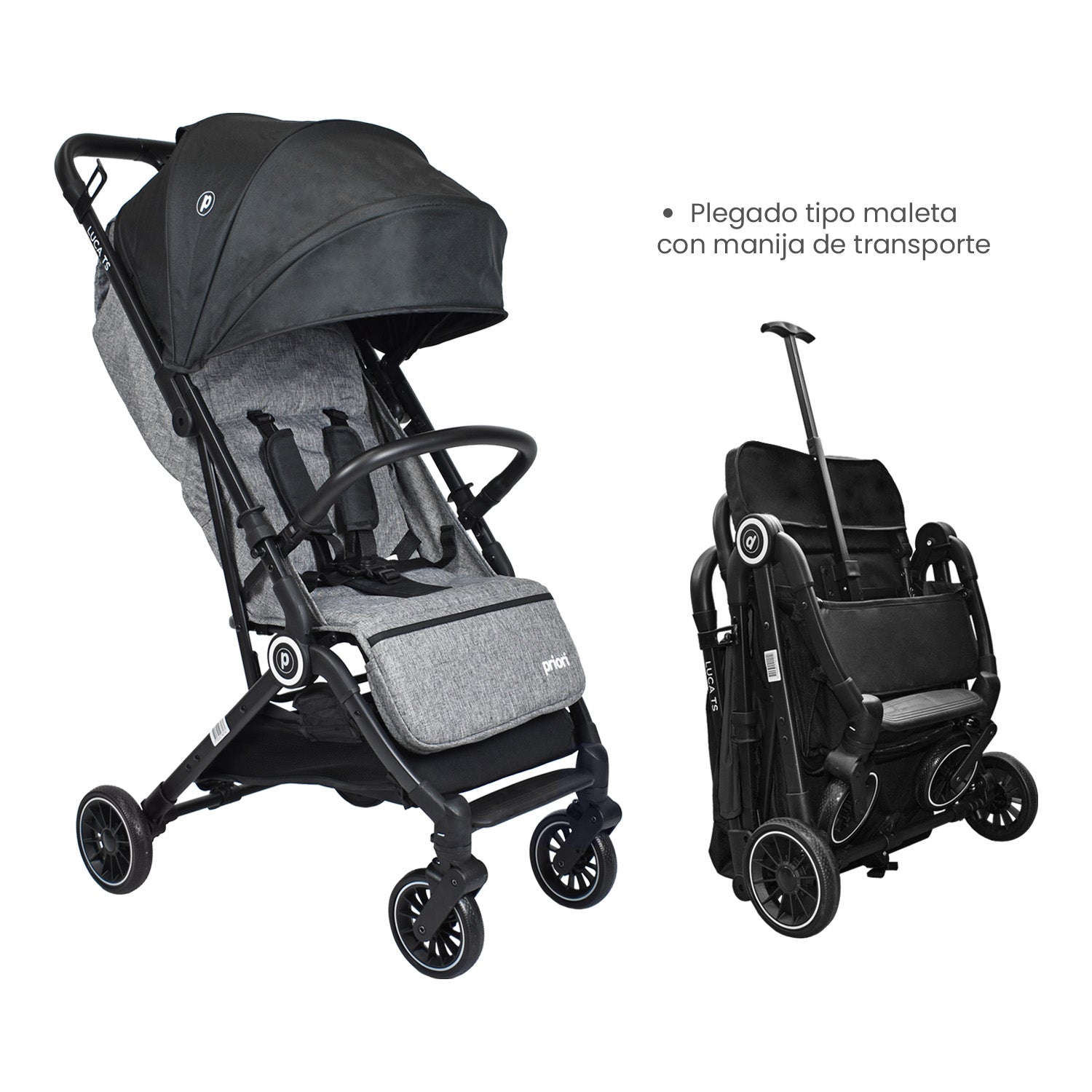 coche bebé tipo maleta priori luca CS negro