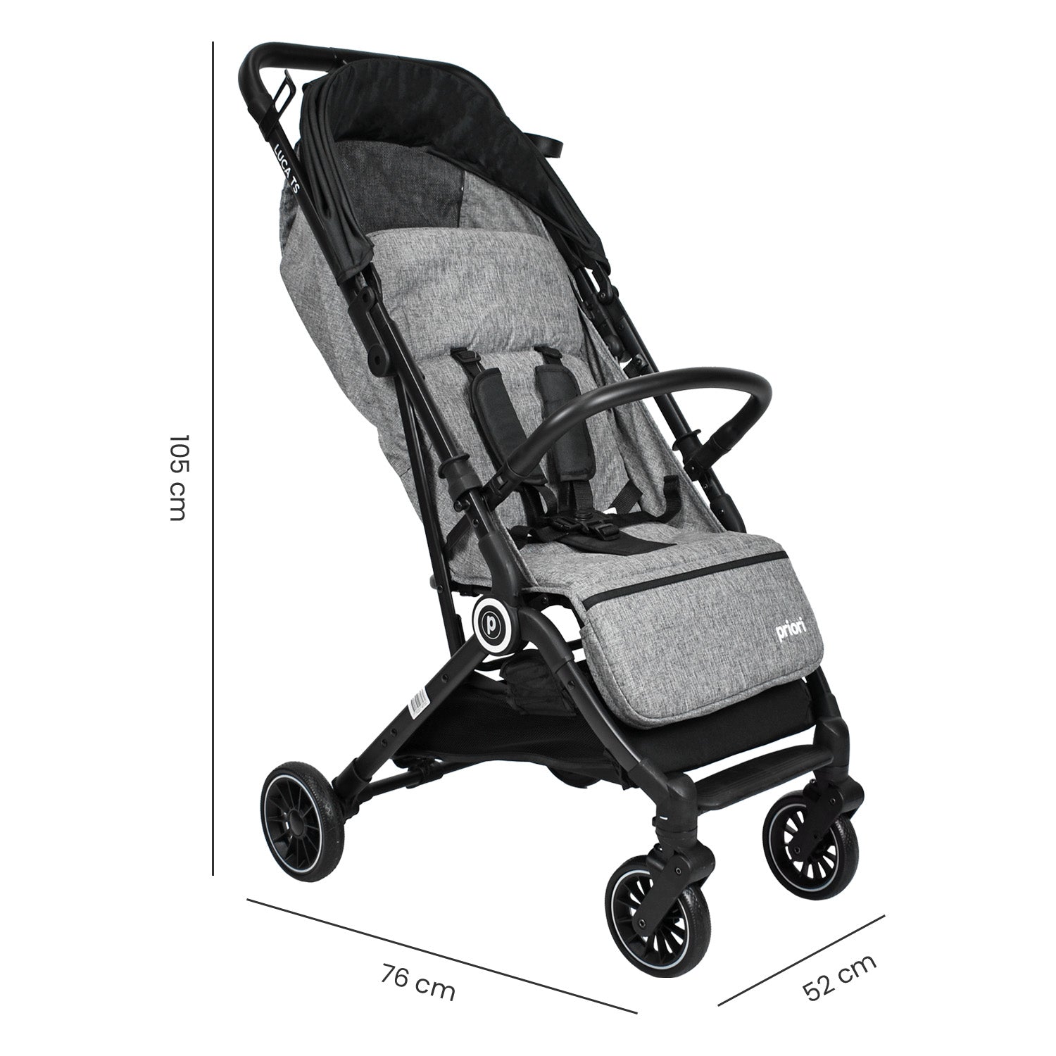 coche bebé tipo maleta priori luca CS negro