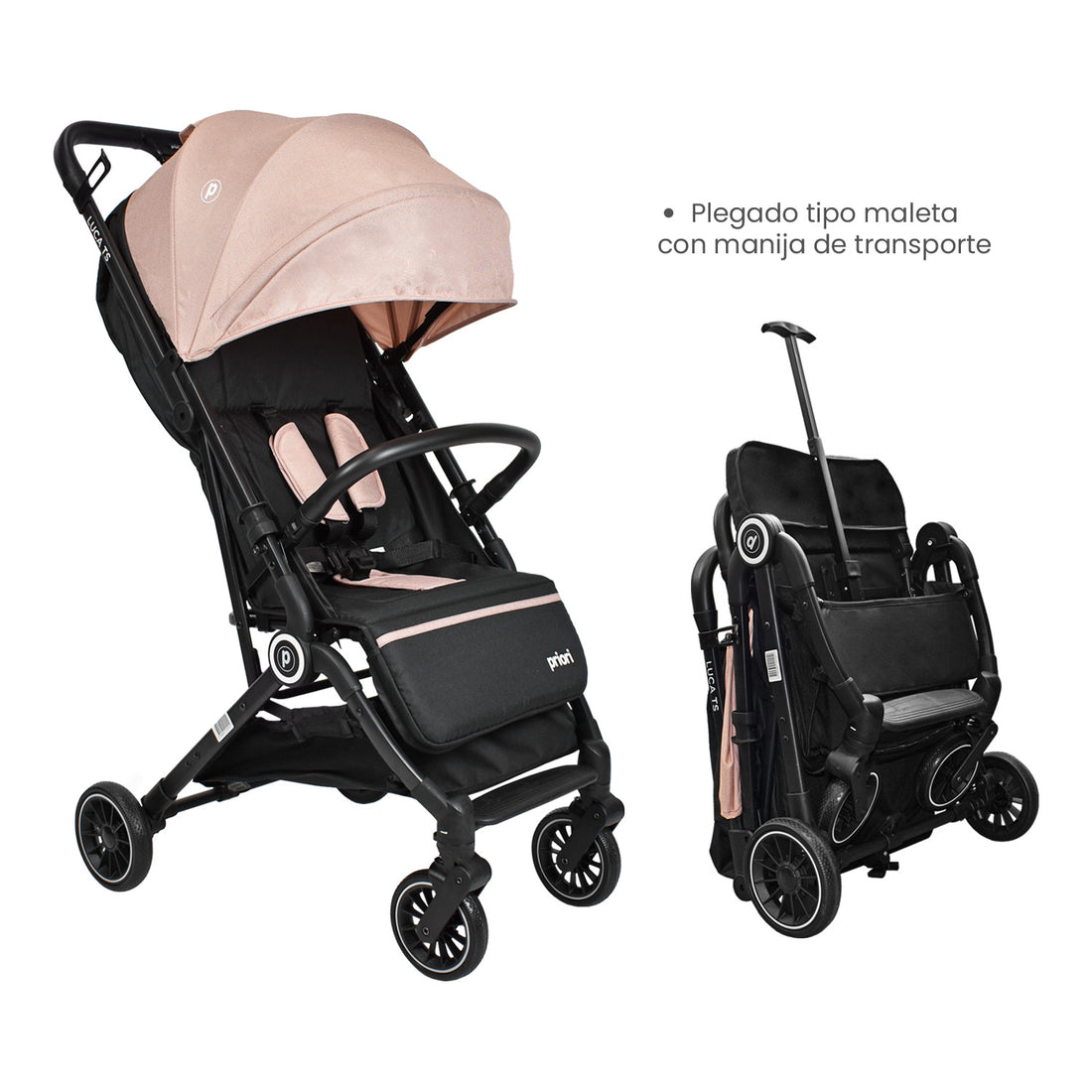 coche bebé tipo maleta priori luca CS rosa