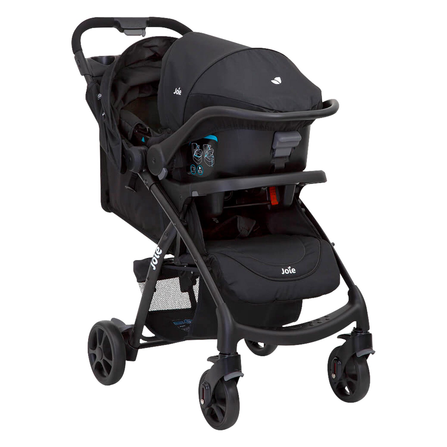 Coche travel system Joie I-muze & base coal