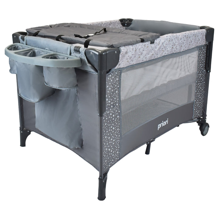 Cuna corral bebe ariel octopus gris 1
