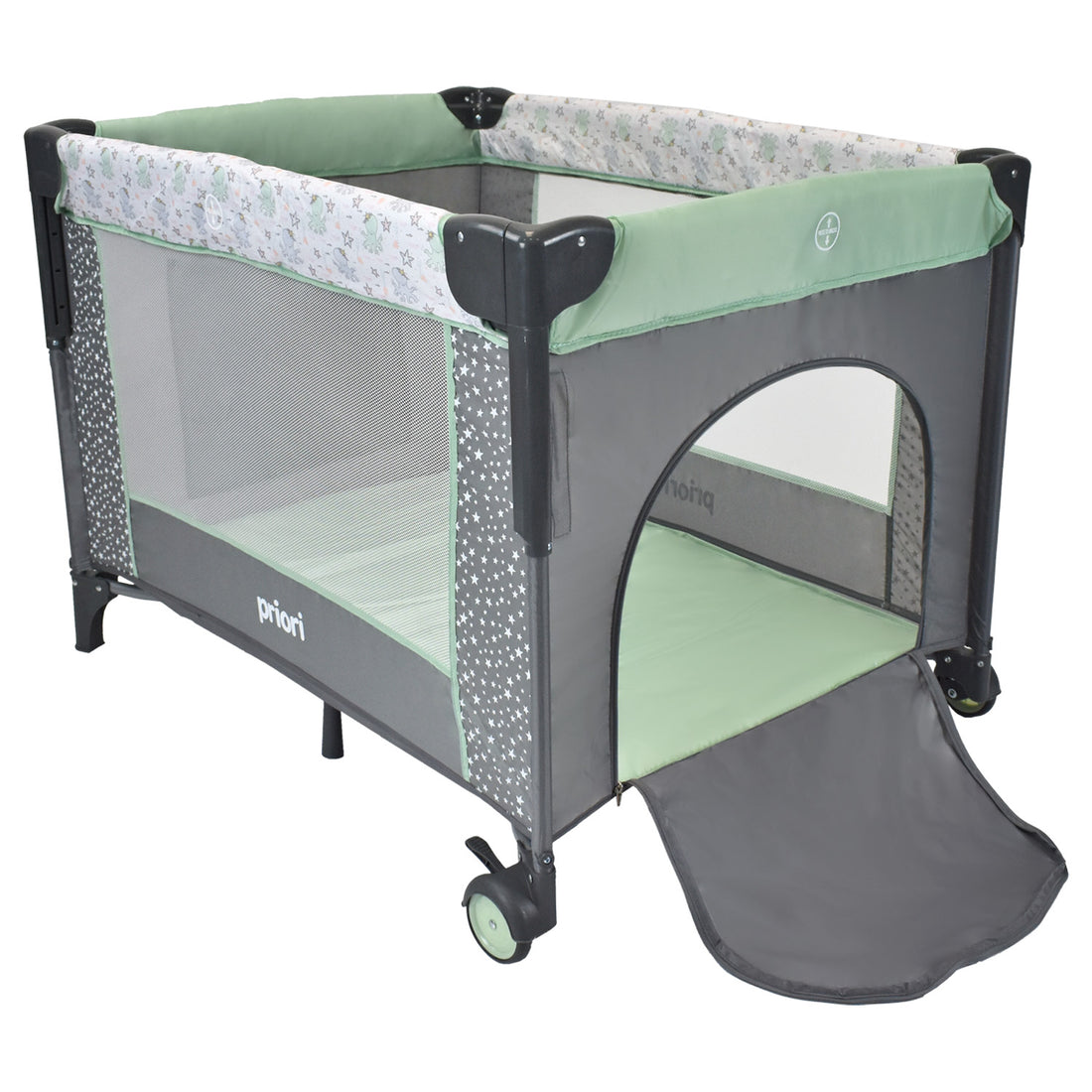 Cuna corral bebé colecho ariel verde 3