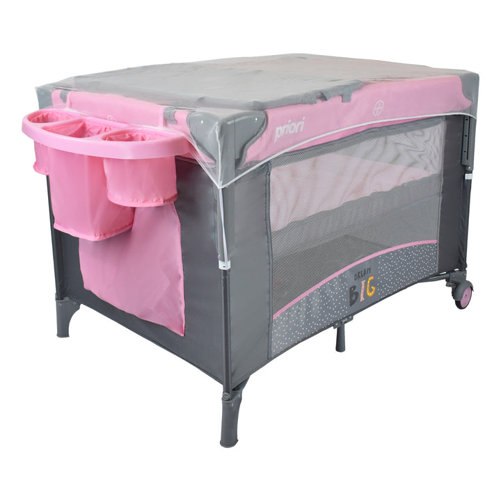 Cuna corral para bebe colecho avanti dream rosa 1