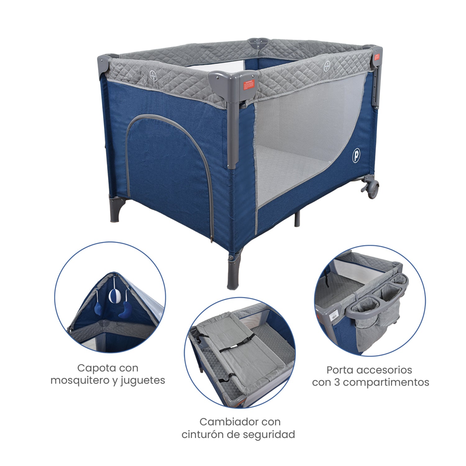 cuna corral colecho priori pro max azul