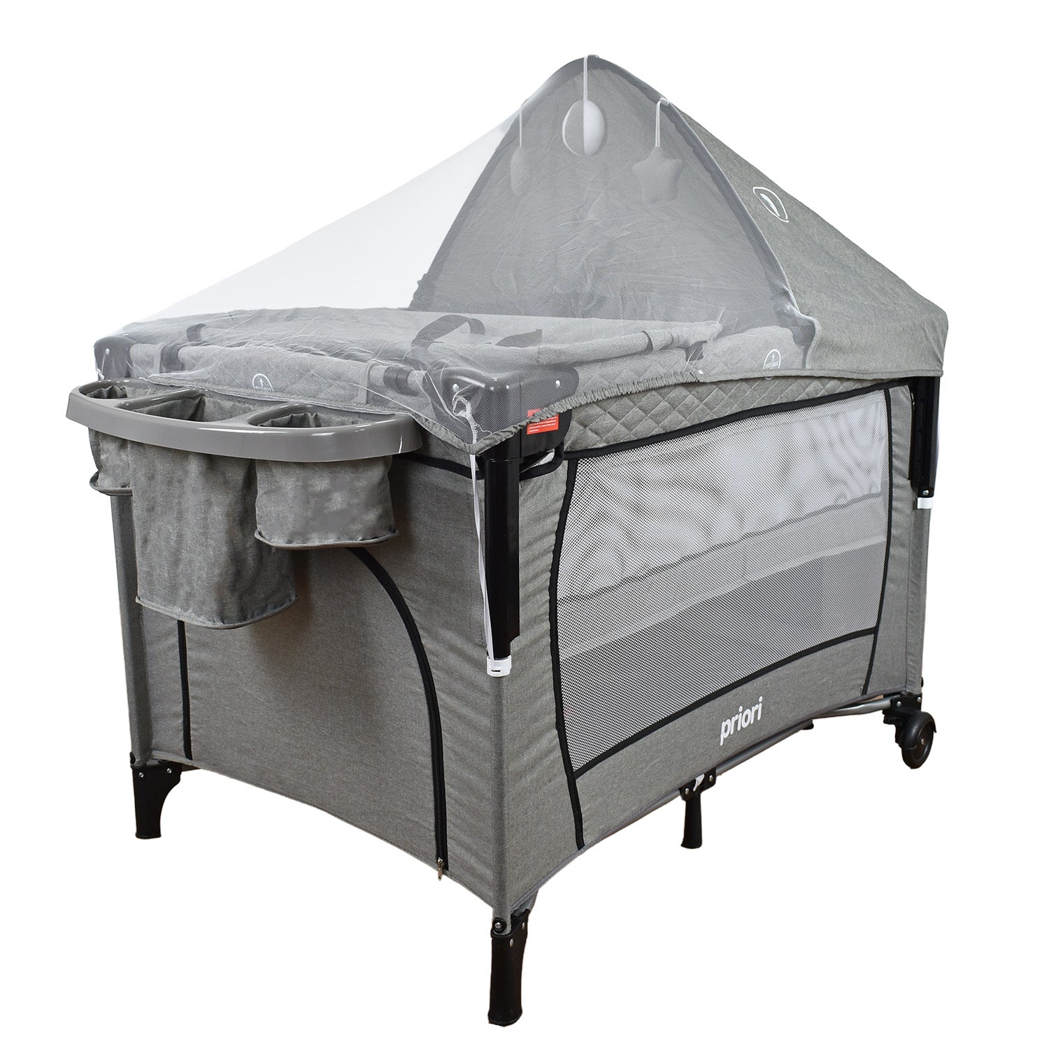 cuna corral colecho priori pro max gris 