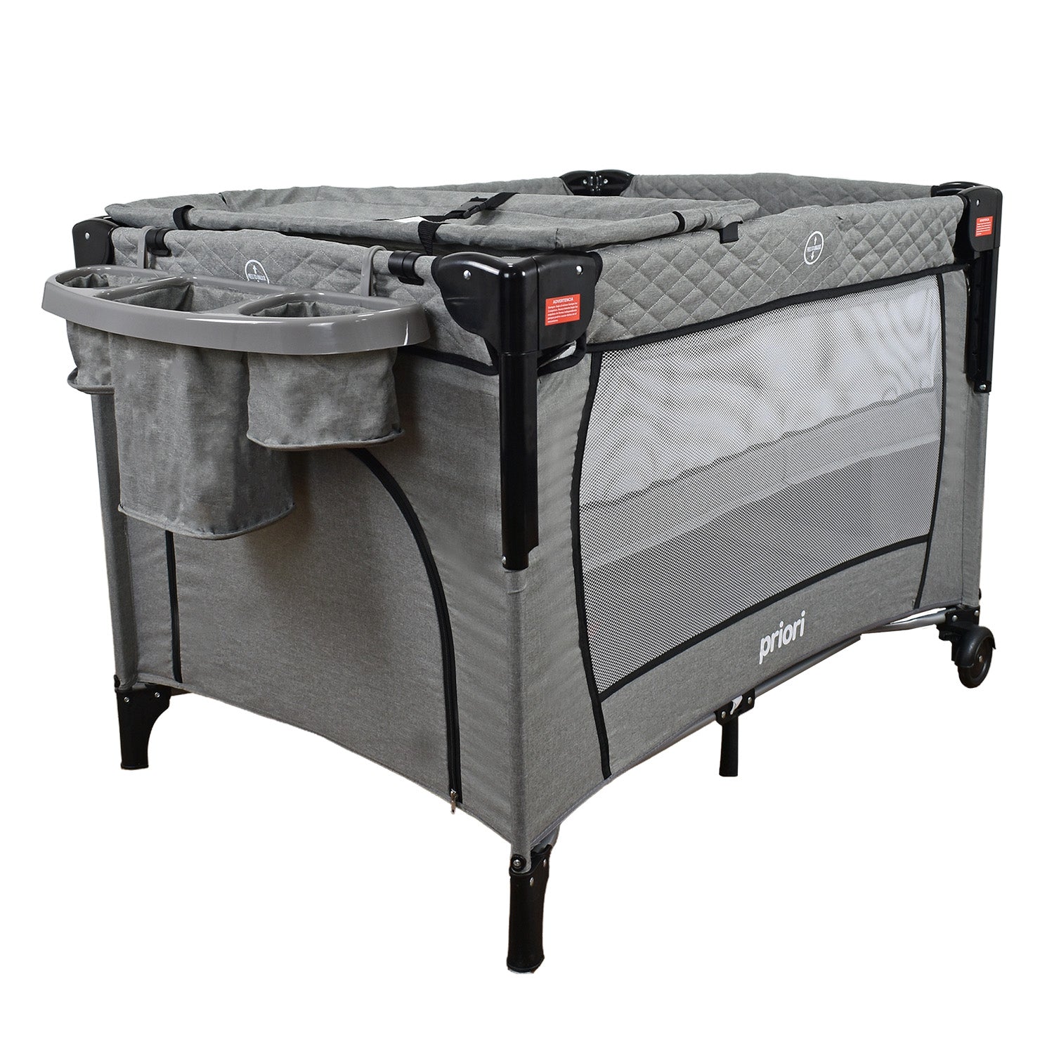 cuna corral colecho priori pro max gris 