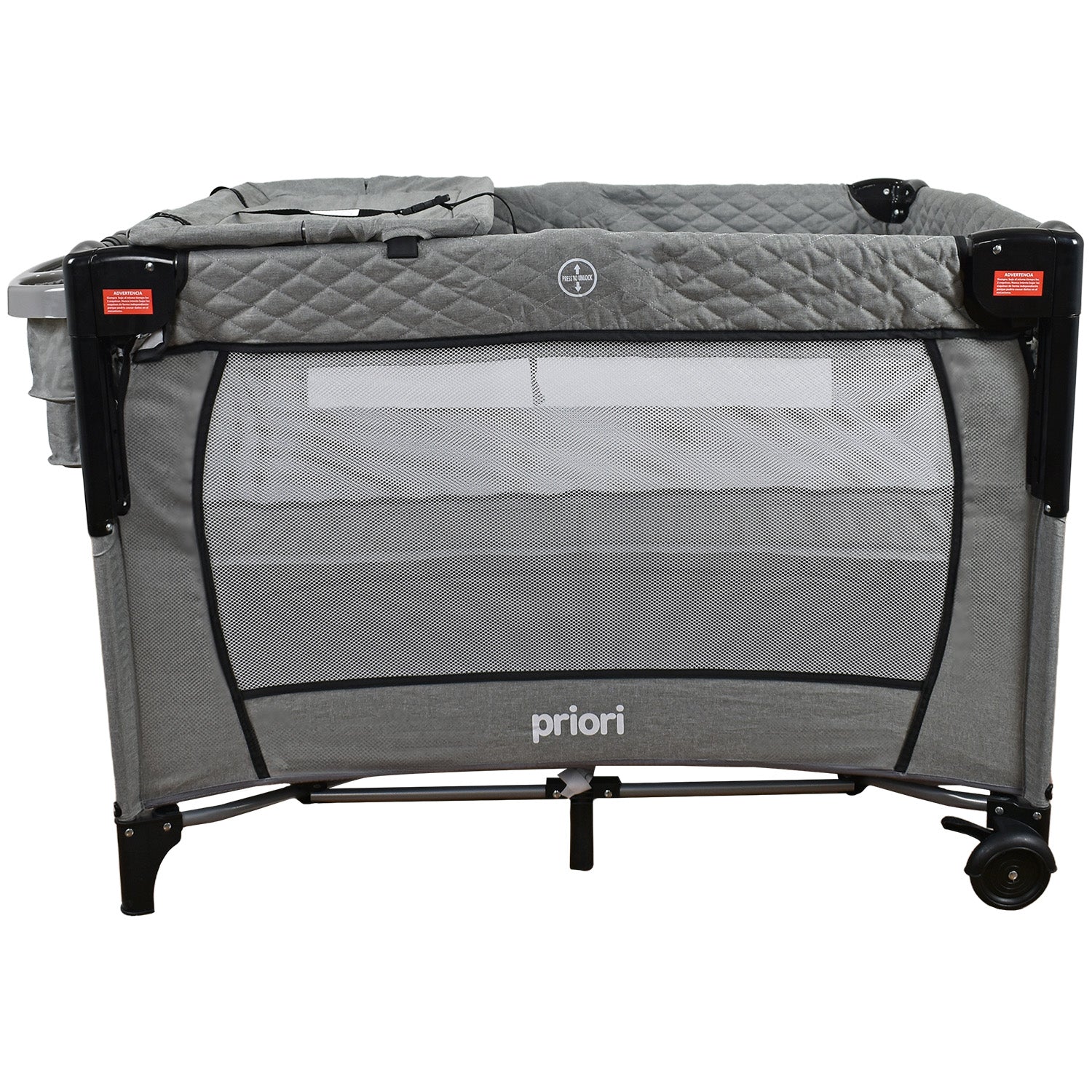 cuna corral colecho priori pro max gris