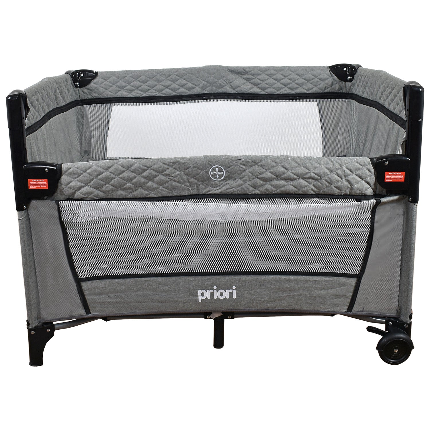 cuna corral colecho priori pro max gris