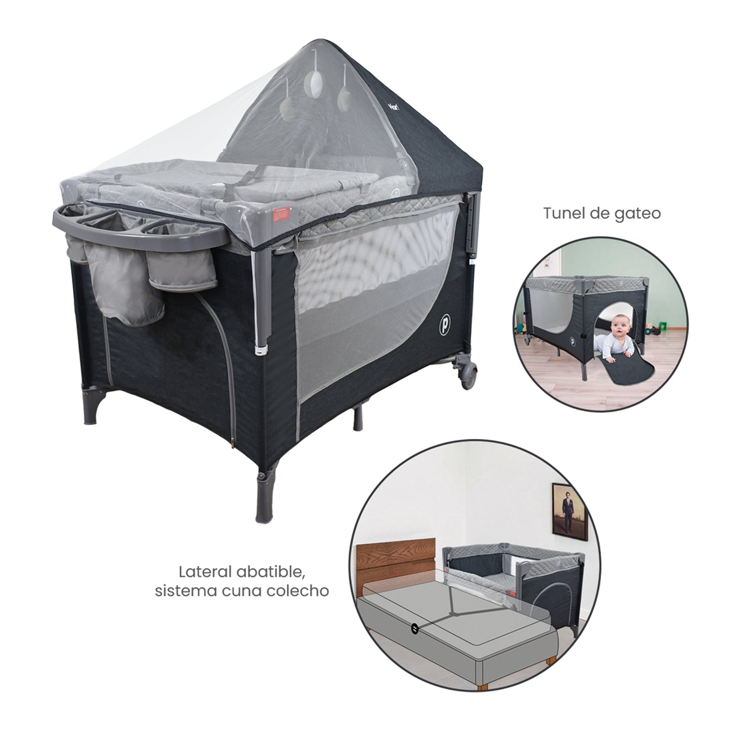 cuna corral colecho priori pro max negro