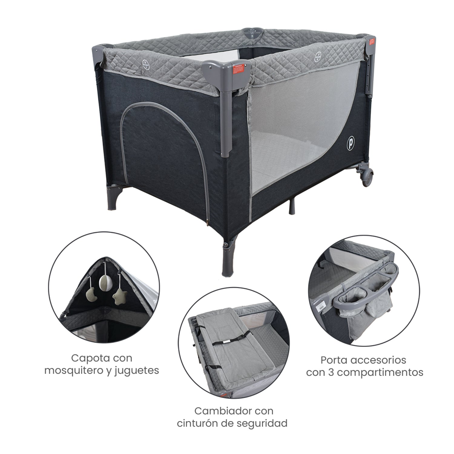 cuna corral colecho priori pro max negro