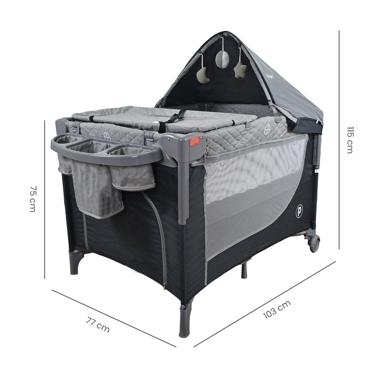 cuna corral colecho priori pro max negro