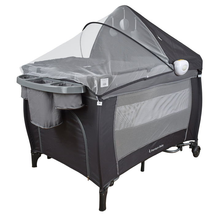 cuna mecedora bebe napoles gris 