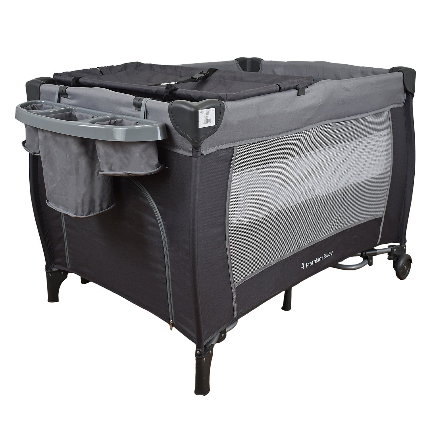 cuna mecedora bebe napoles gris 