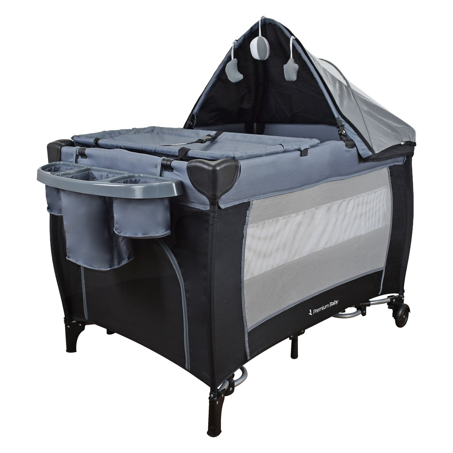 cuna mecedora bebe napoles negro