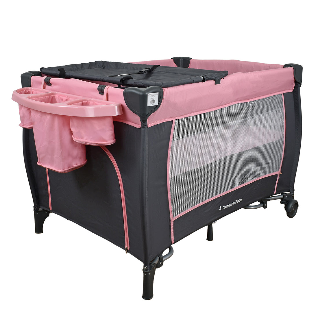 cuna mecedora bebe napoles rosa
