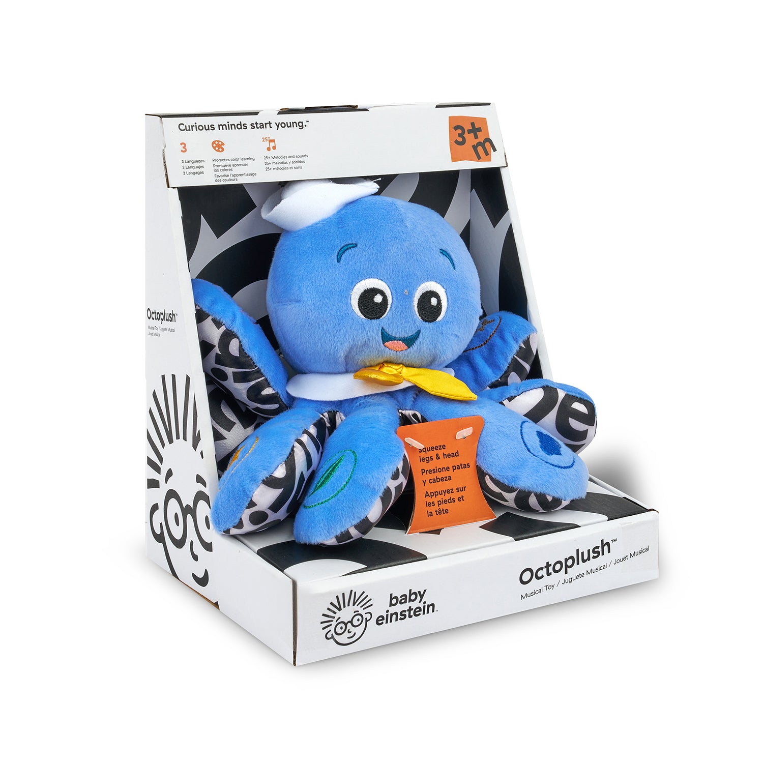 pulpo de peluche musical baby einstein octopush