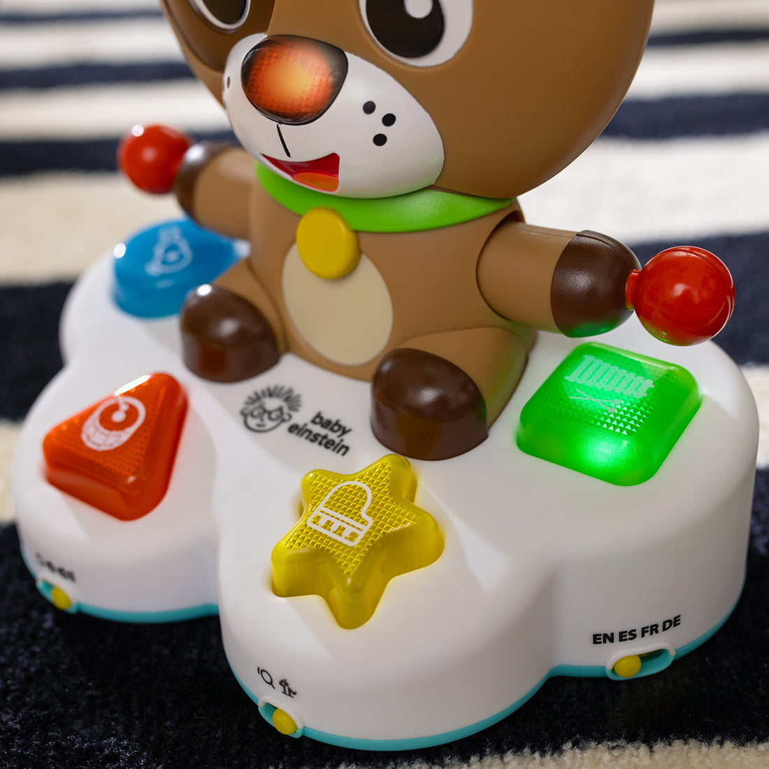 juguetes sensoriales para bebe con musical de aprendizaje baby einstein drum and learn 