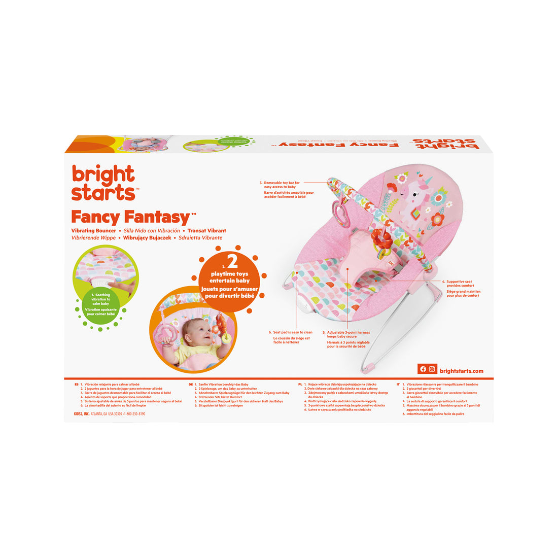 silla mecedora para bebe electrica con sistema de vibración bright starts 12205