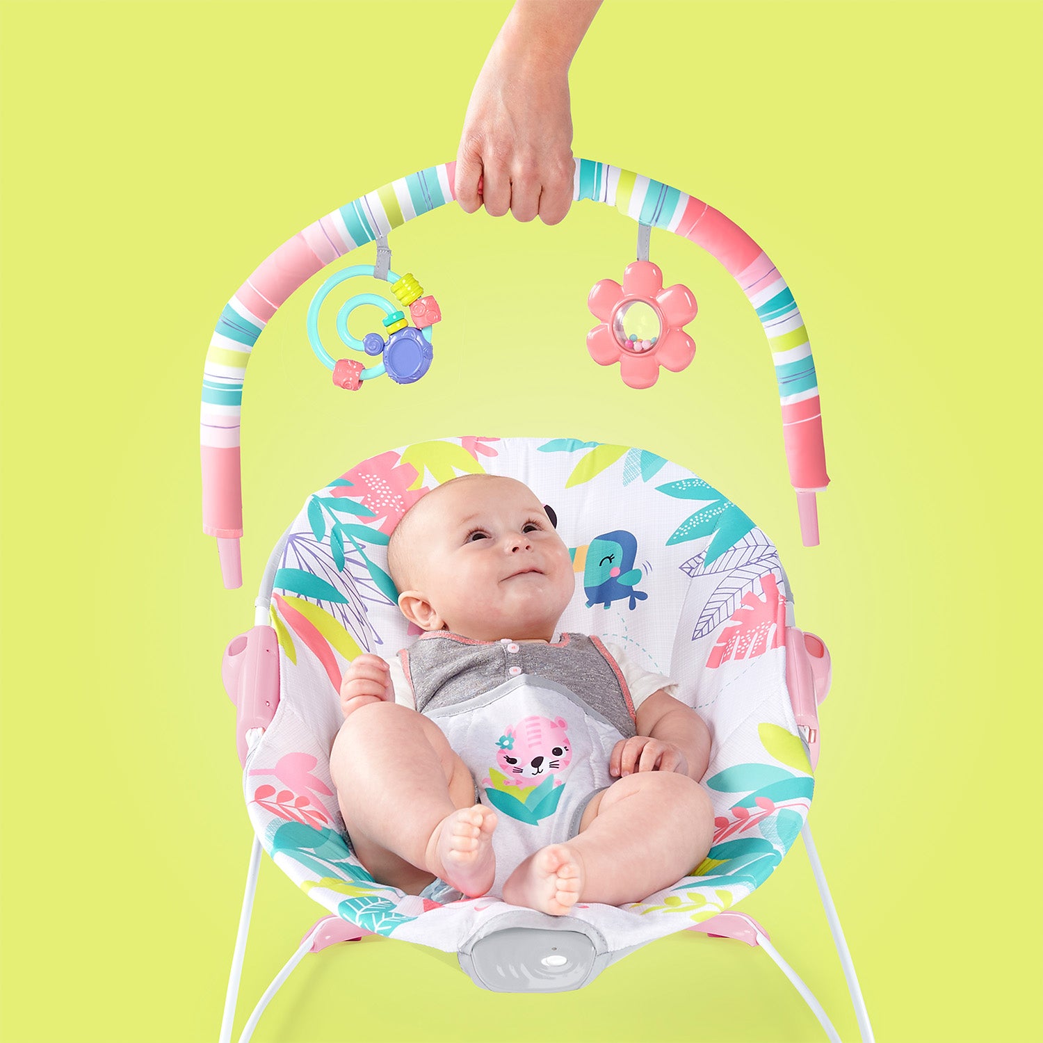 silla mecedora para bebe electrica con sistema de vibración bright starts 12228