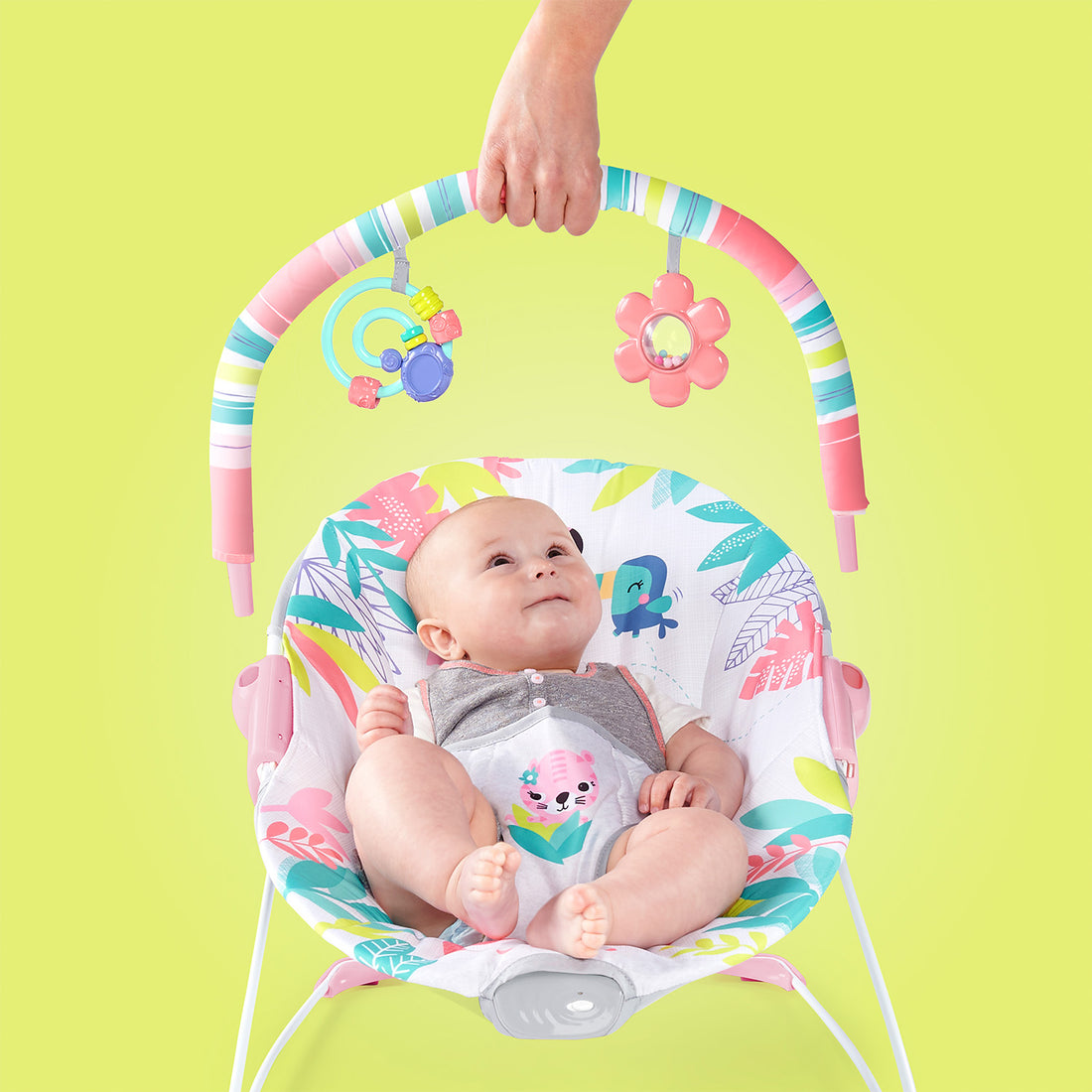 silla mecedora para bebe electrica con sistema de vibración bright starts 12228