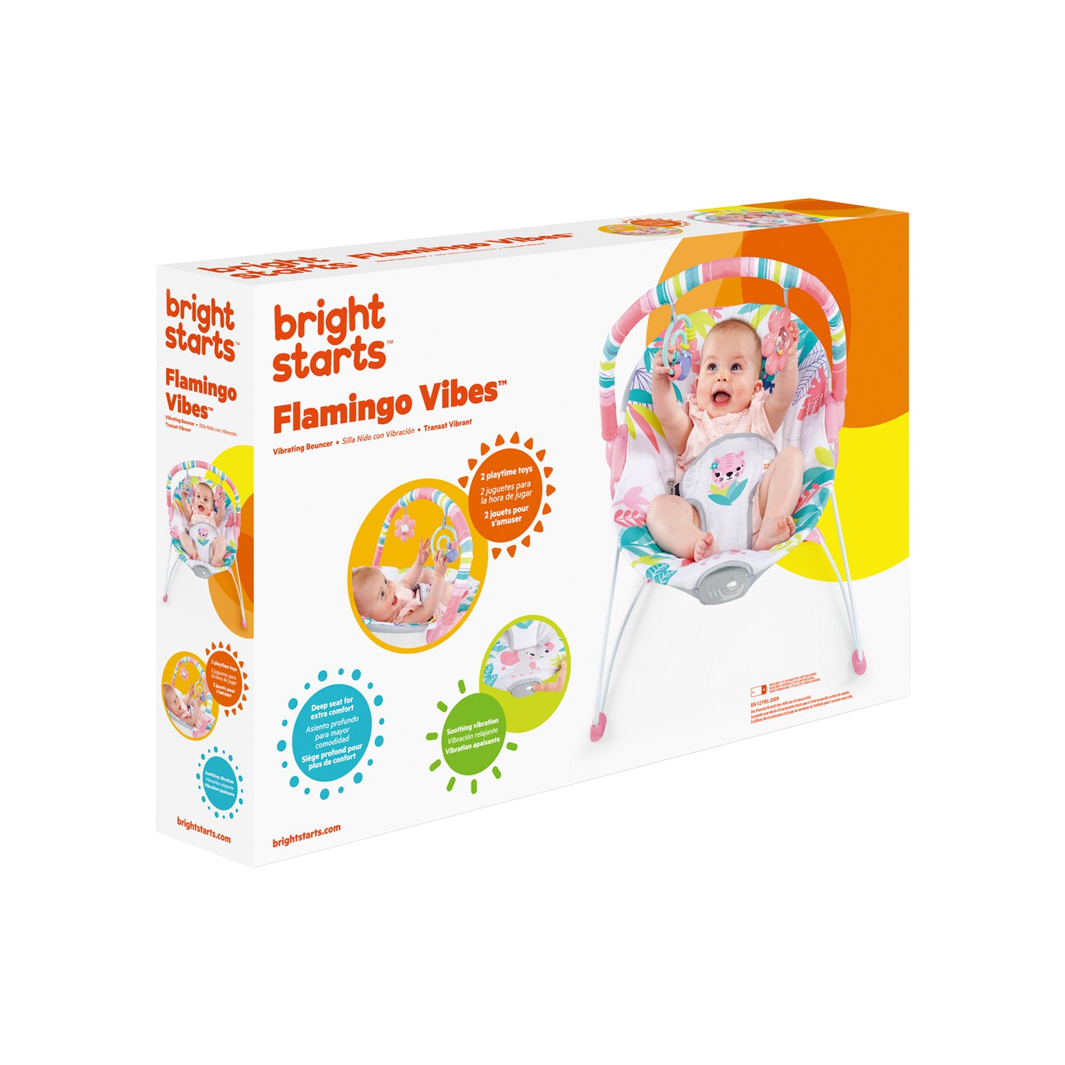 silla mecedora para bebe electrica con sistema de vibración bright starts 12228