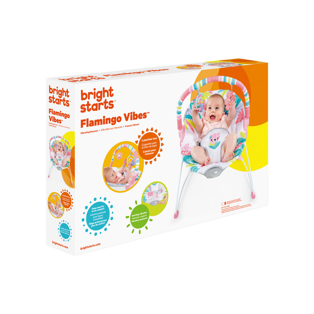 silla mecedora para bebe electrica con sistema de vibración bright starts 12228