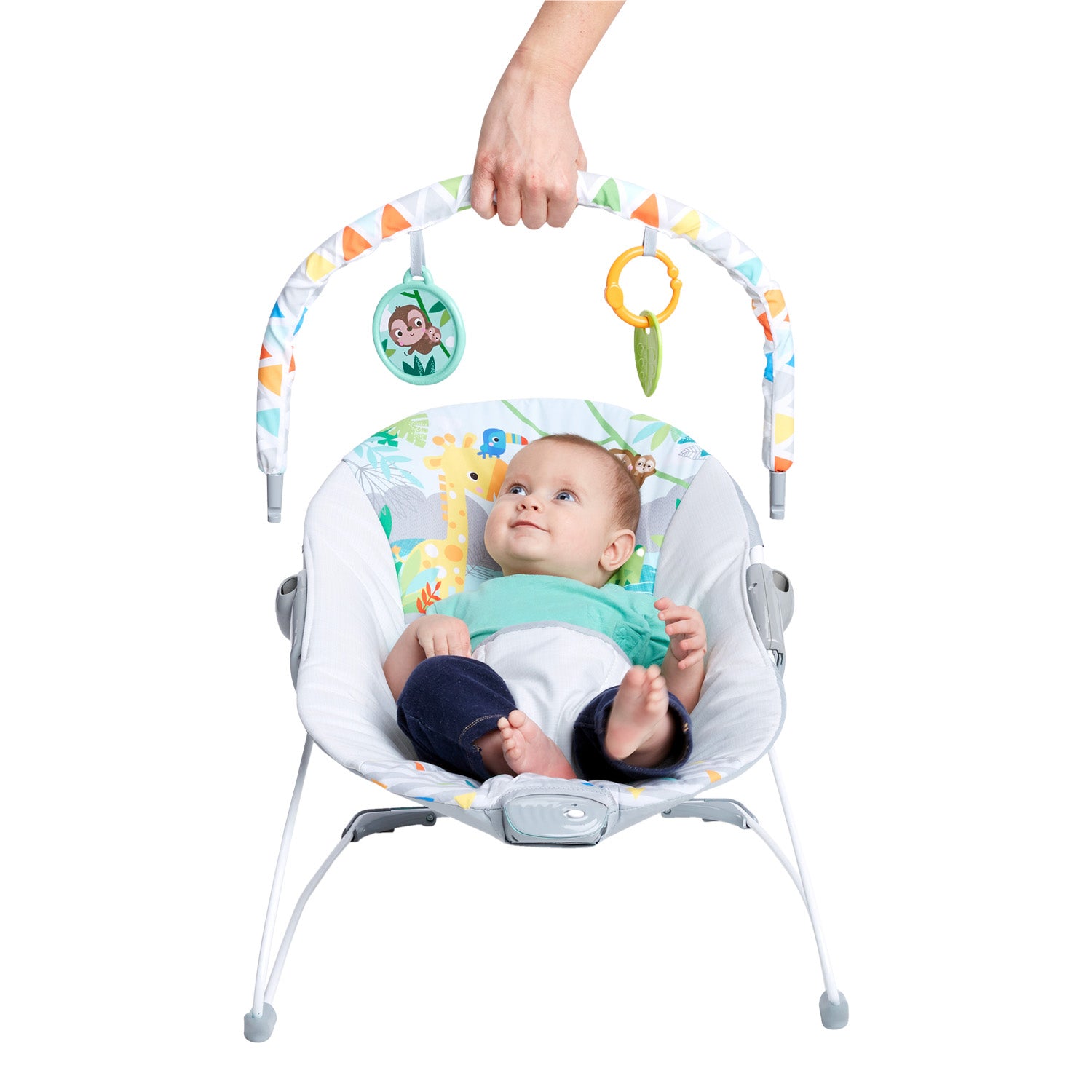 silla mecedora para bebe electrica con sistema de vibración bright starts 12204