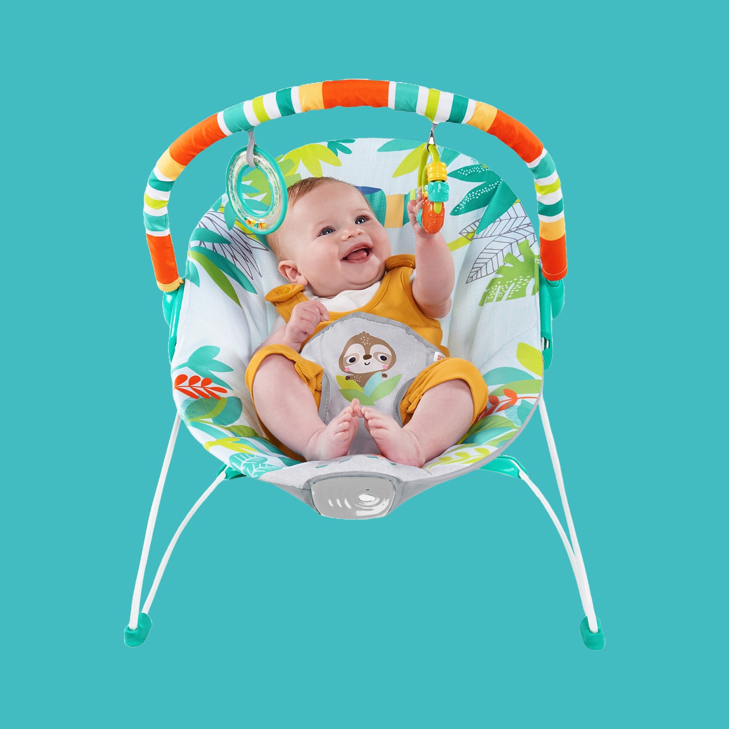 silla mecedora para bebe electrica con sistema de vibración bright starts 12227 