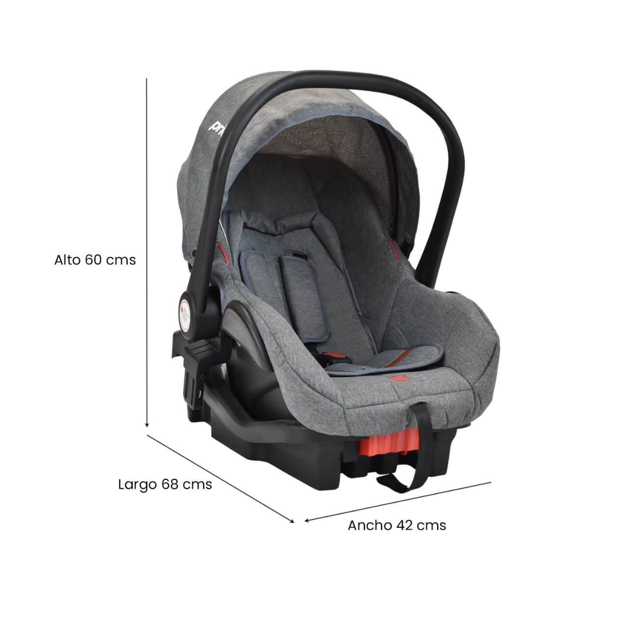 Coche Bebe Moises Compacto Con Portabebe Priori Mike Ts Rosa