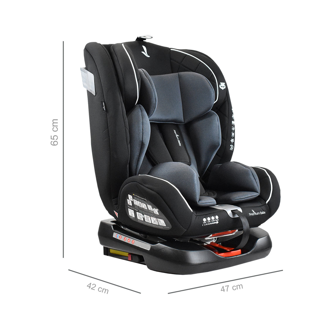 Silla de auto para bebé con giro de 360° grados EOS gris 5
