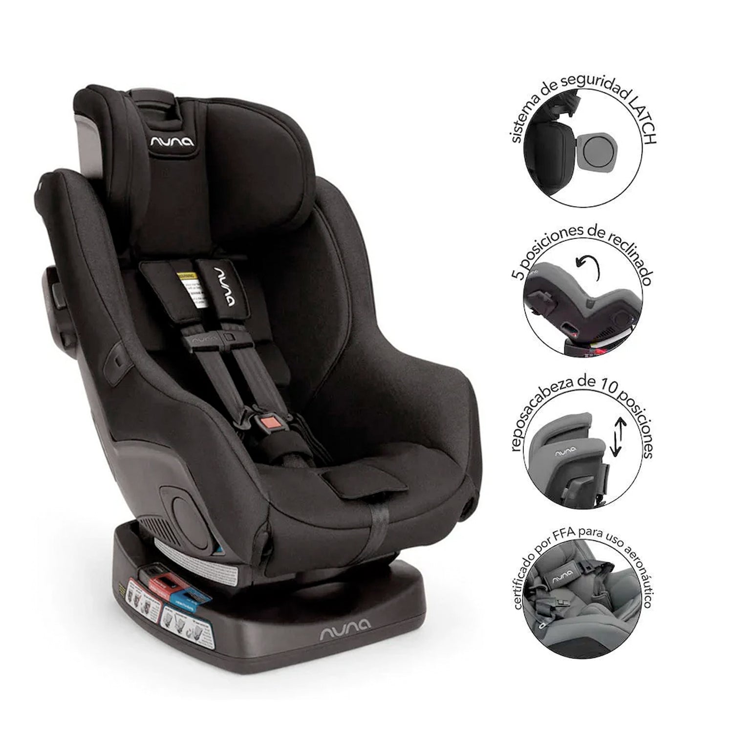 silla para bebe de carro nuna rava caviar 