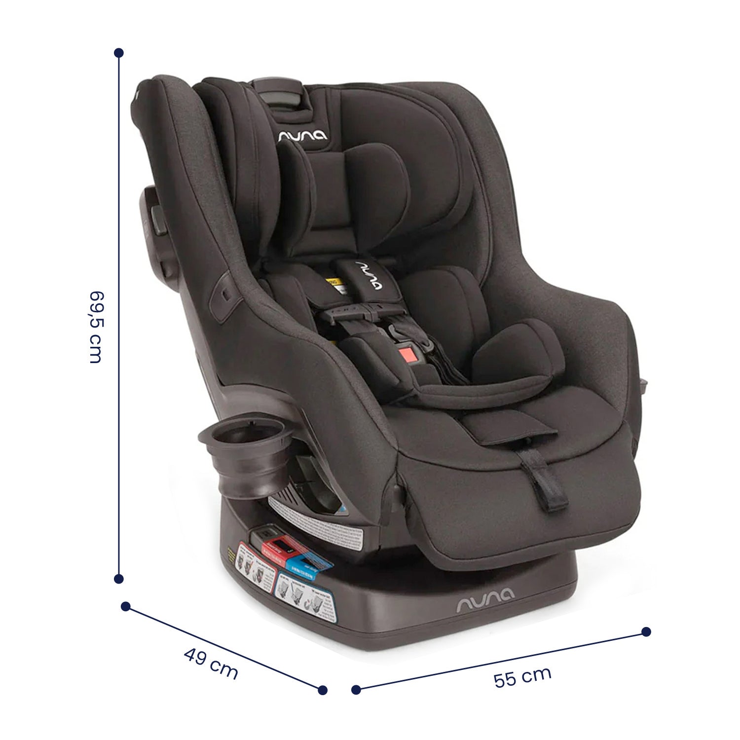 silla para bebe de carro nuna rava caviar 