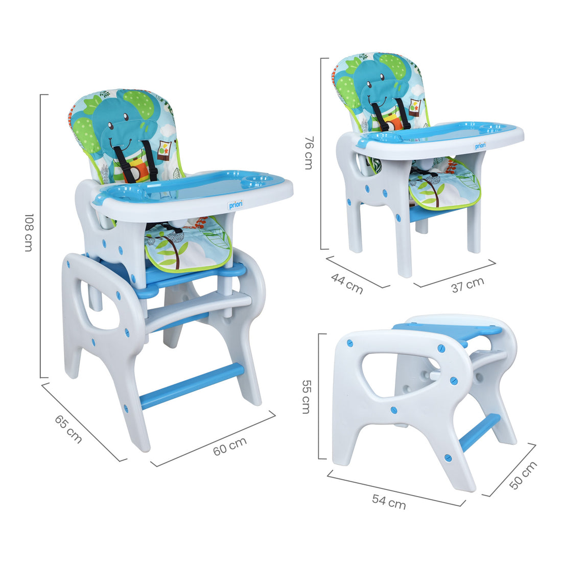 Silla de comer para bb PCM 10 blue ember