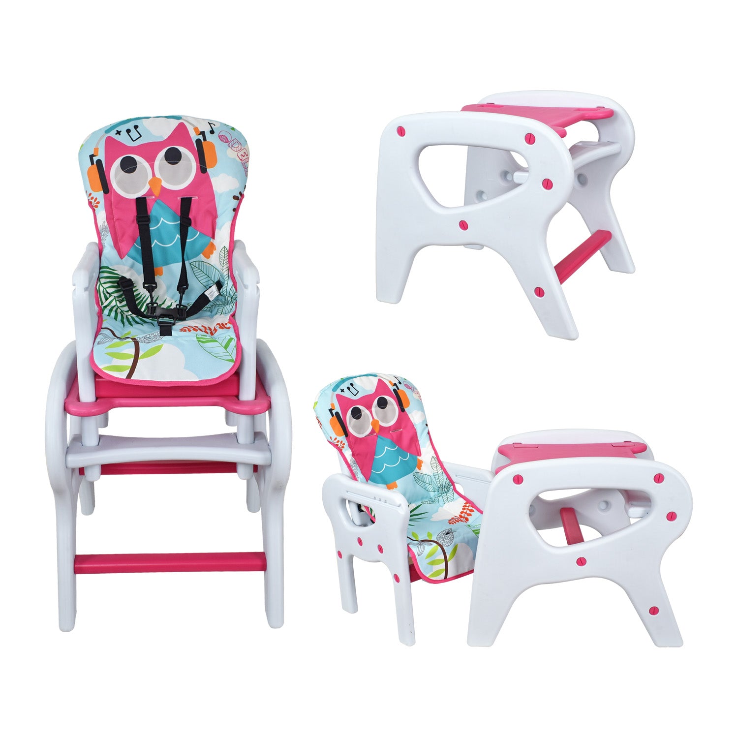 Silla de comer para bb PCM 10 pink odell