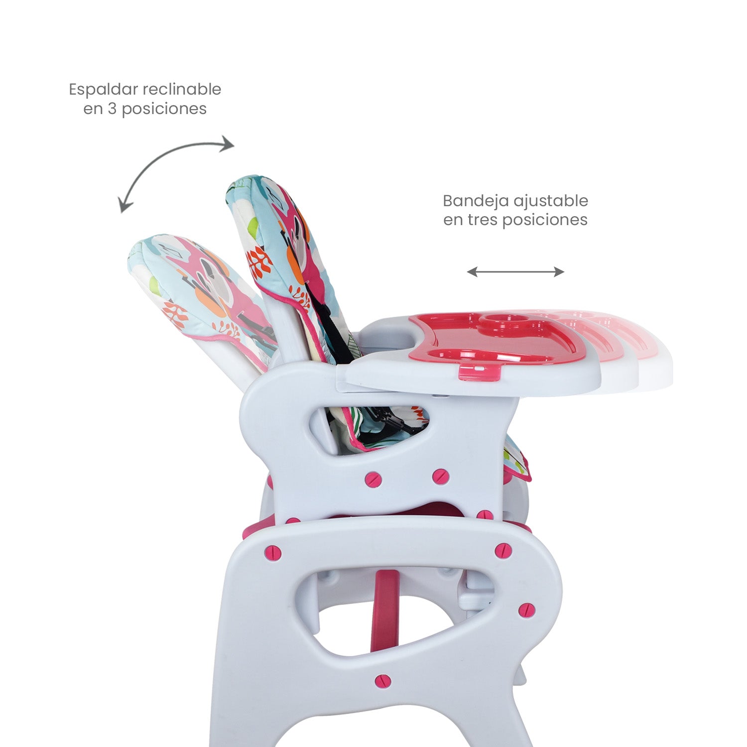Silla de comer para bb PCM 10 pink odell