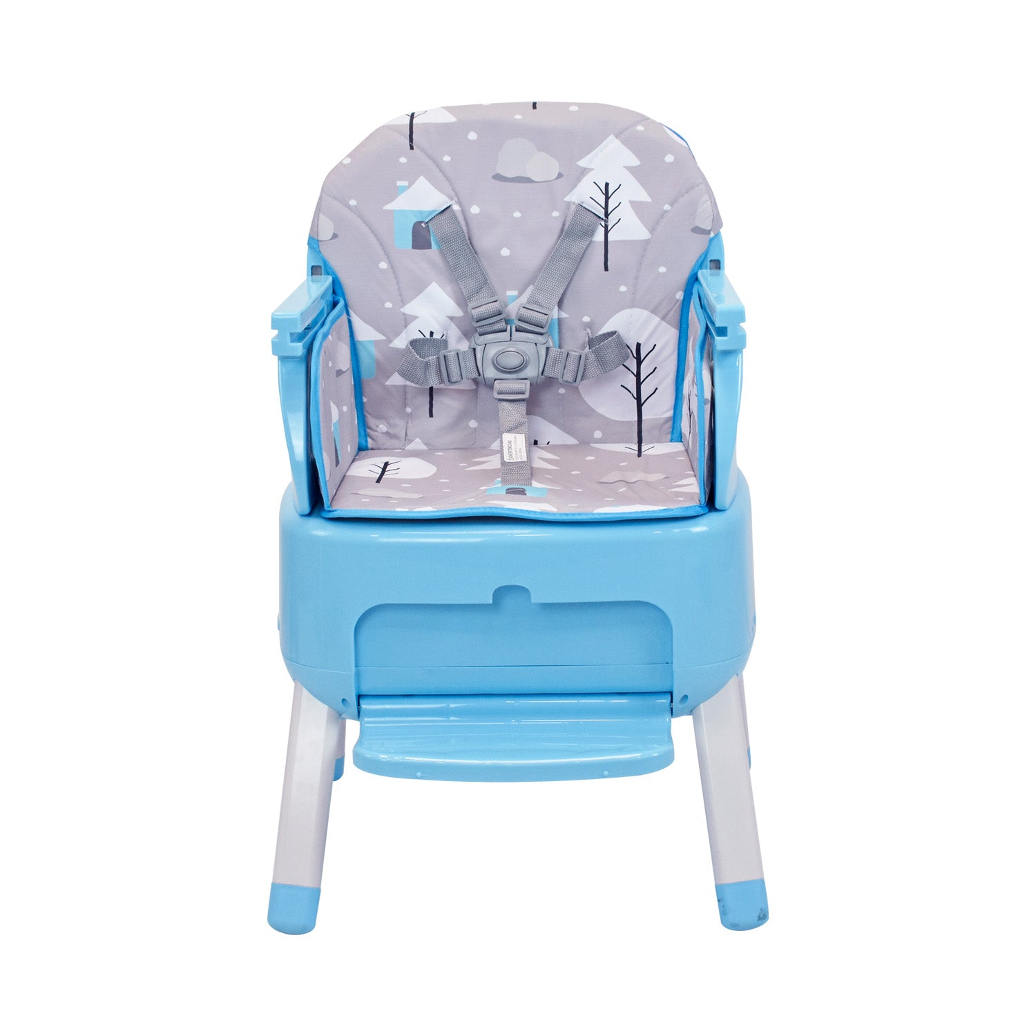 Silla de comer para bebe tipo booster 3 en 1 priori bony azul 4