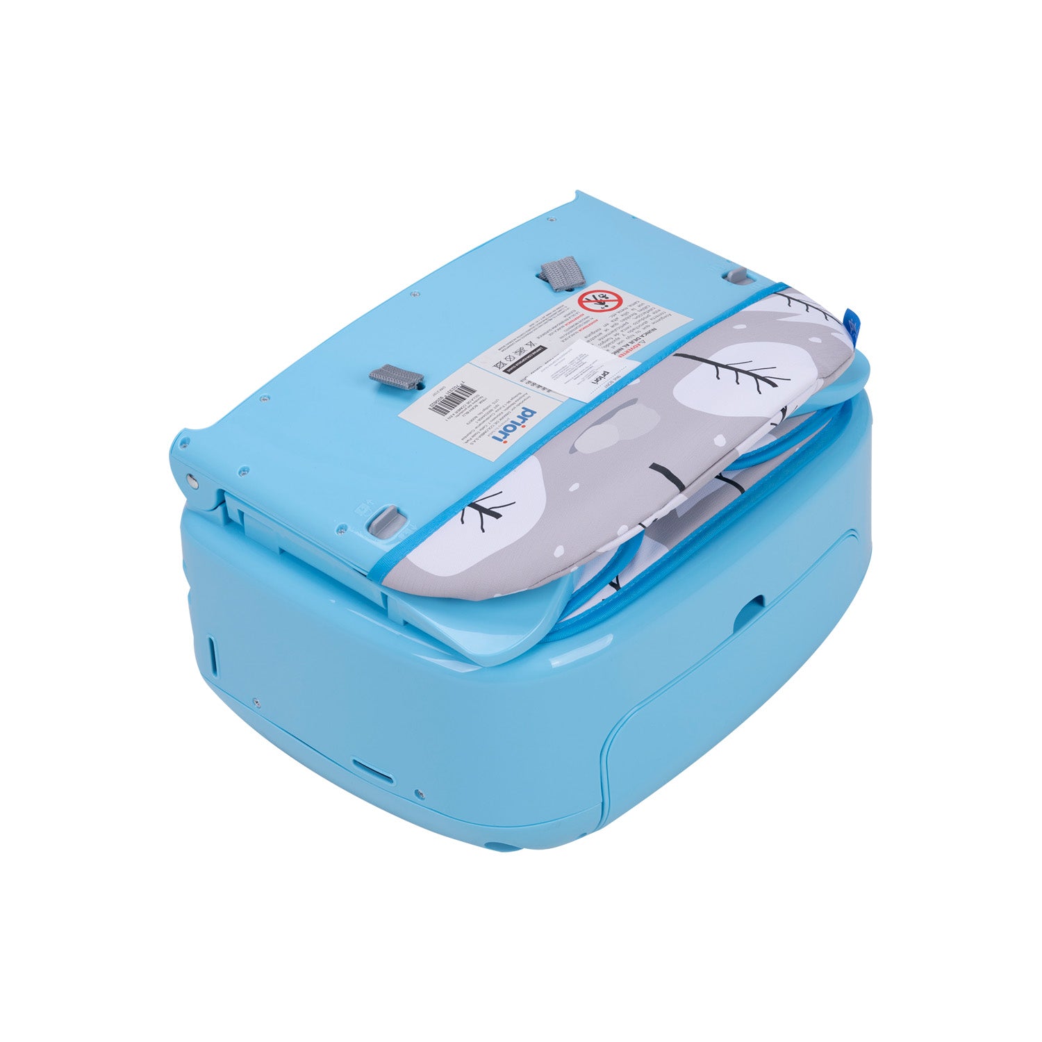 Silla de comer para bebe tipo booster 3 en 1 priori bony azul 5