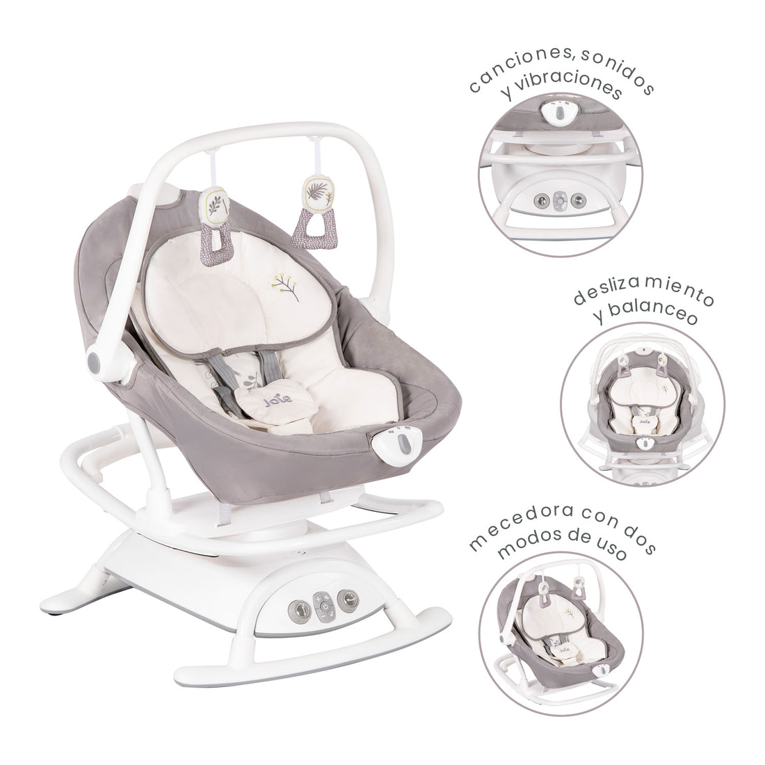 mecedora bebe joie 2 en 1 sansa fern